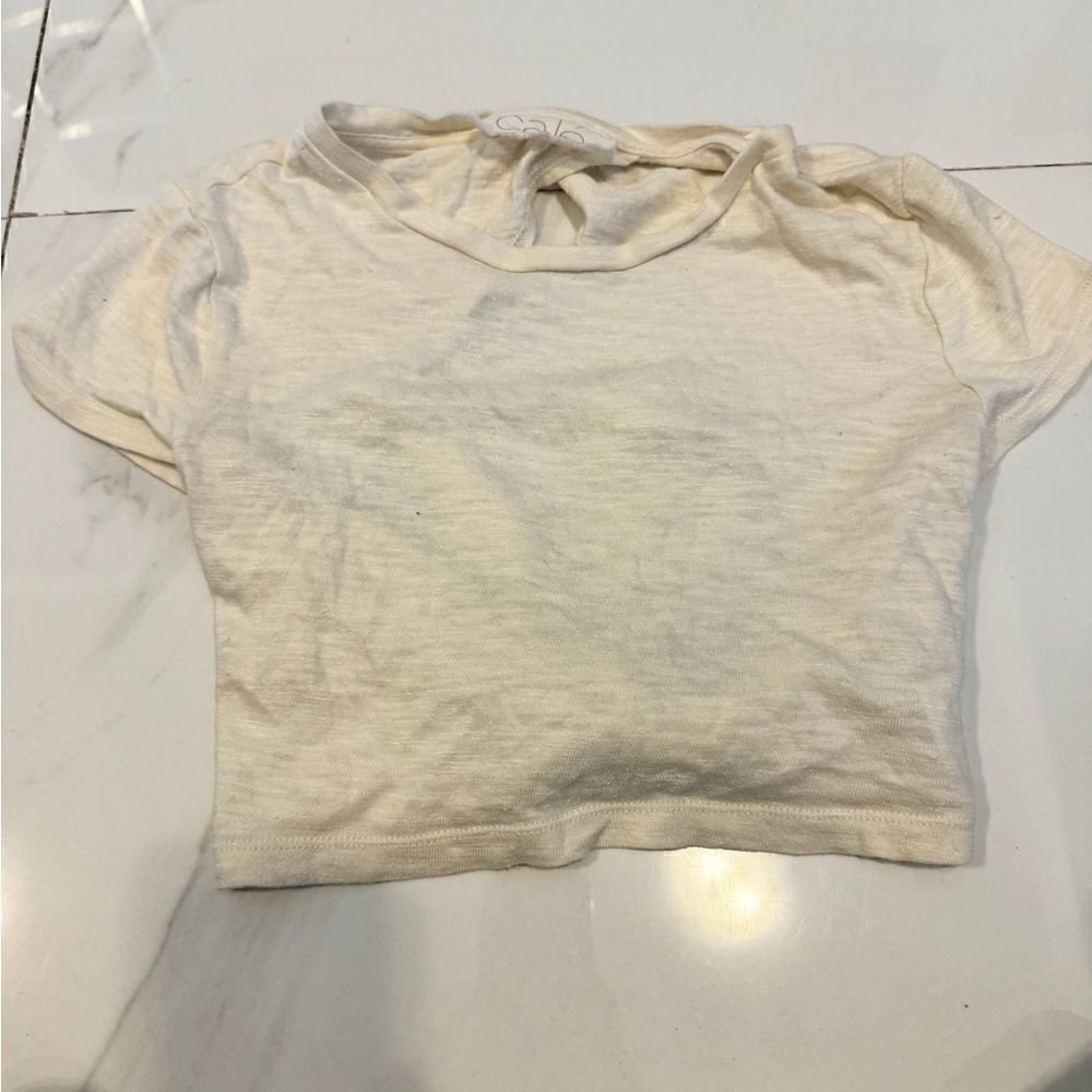 Calé cream crop top #9